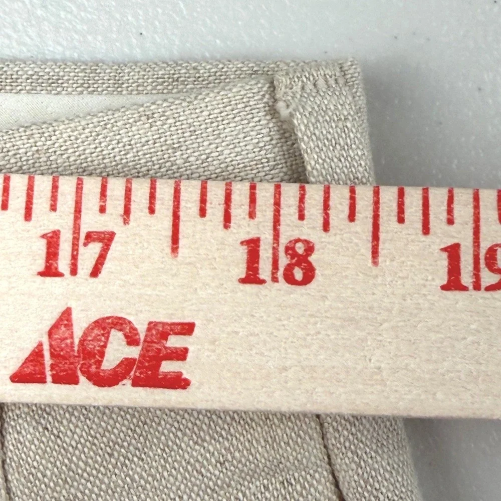 Dockers Dress Slacks Mens 38x30 Beige Linen Cotton Pleated Cuffed Trousers